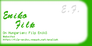 eniko filp business card